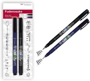 Tombow WS-BHS-2P Brush Pen Fudenosuke
